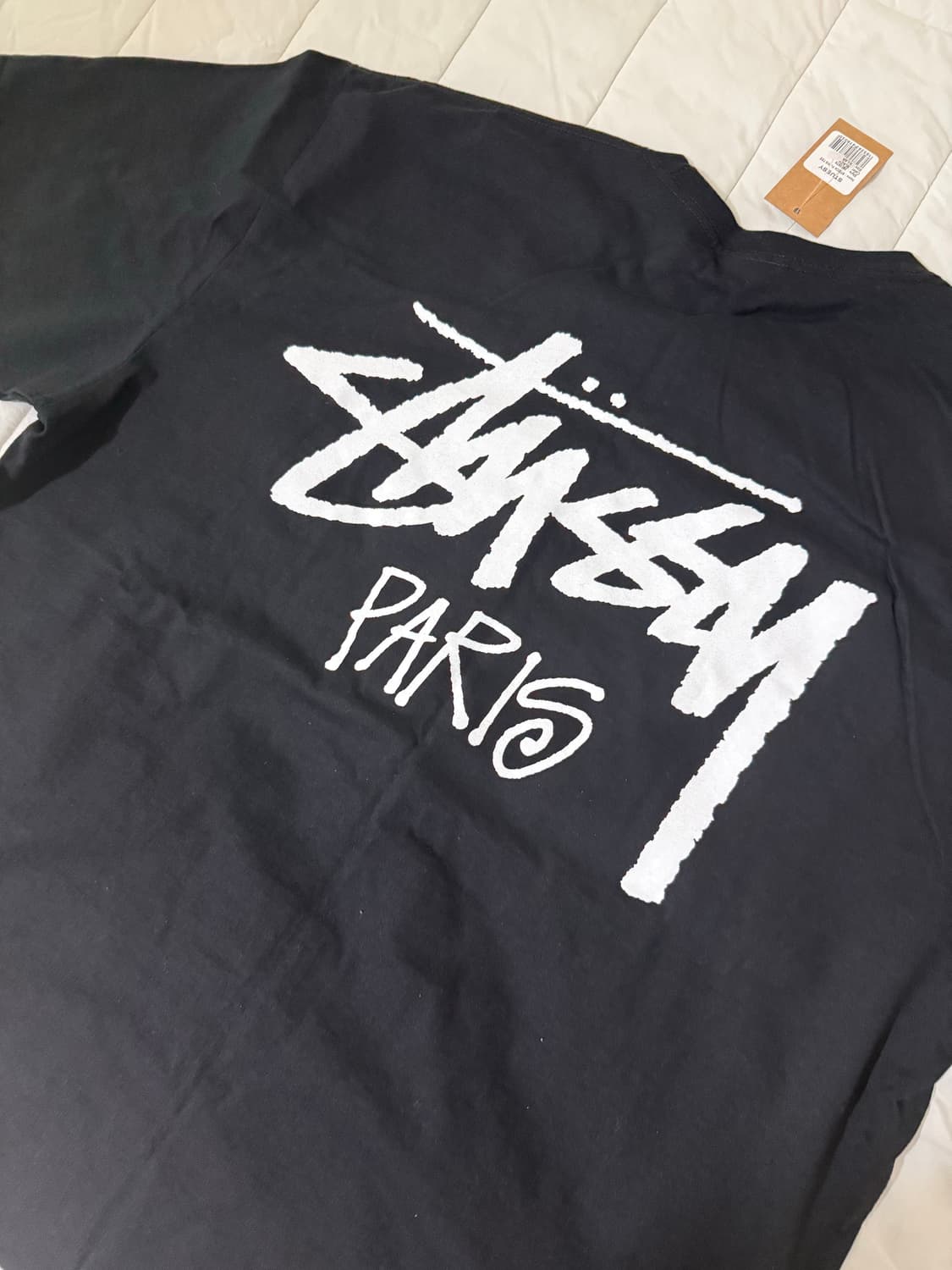 스투시 스탁 파리 반팔티 XL 블랙 상품이미지2