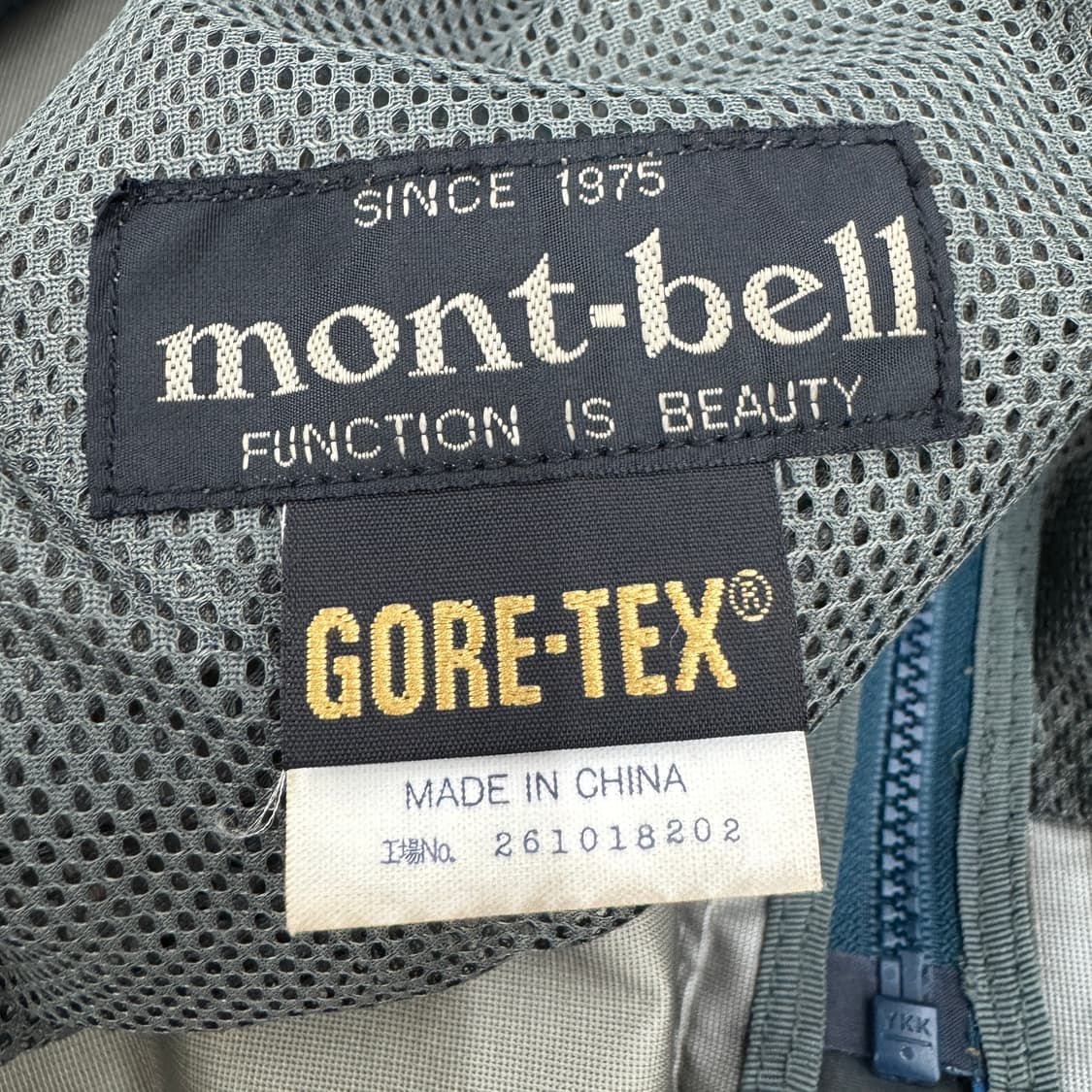몽벨 고프코어 고어텍스 바람막이 자켓 블루 상품이미지6