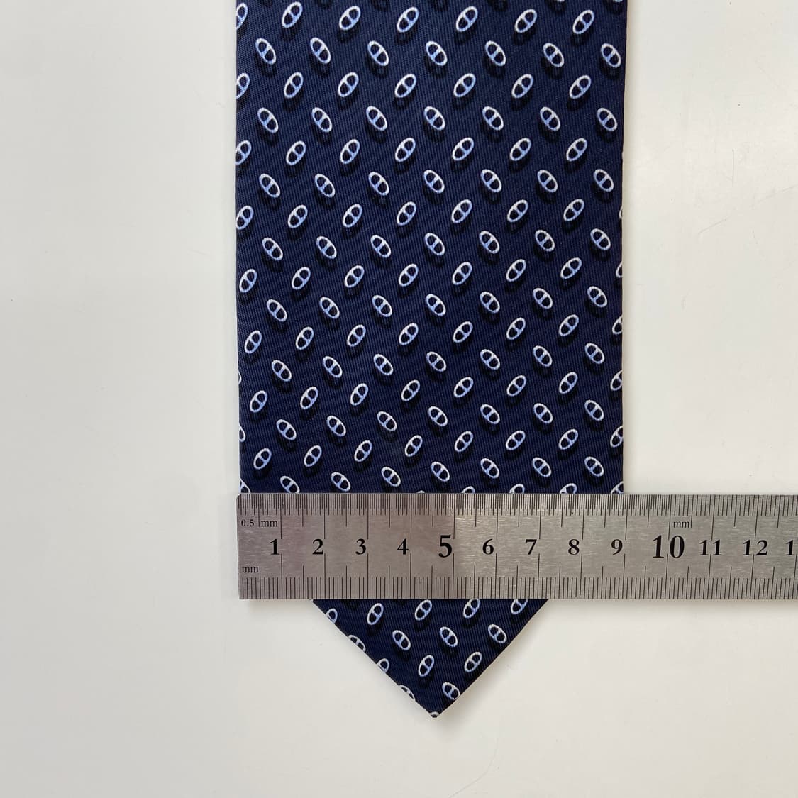 에르메스 기하학 모노그램 넥타이 정품 명품(HERMES) 8.7cm 상품이미지8