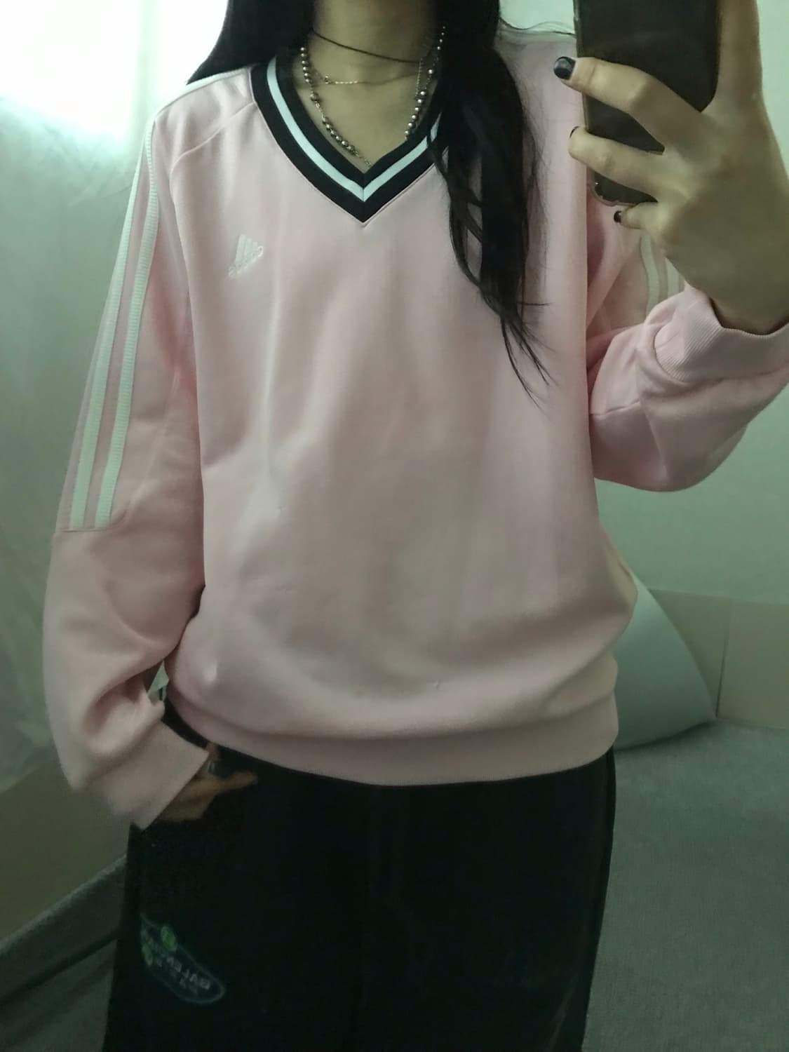 아디다스 연핑크 져지 롱슬리브 상품이미지3