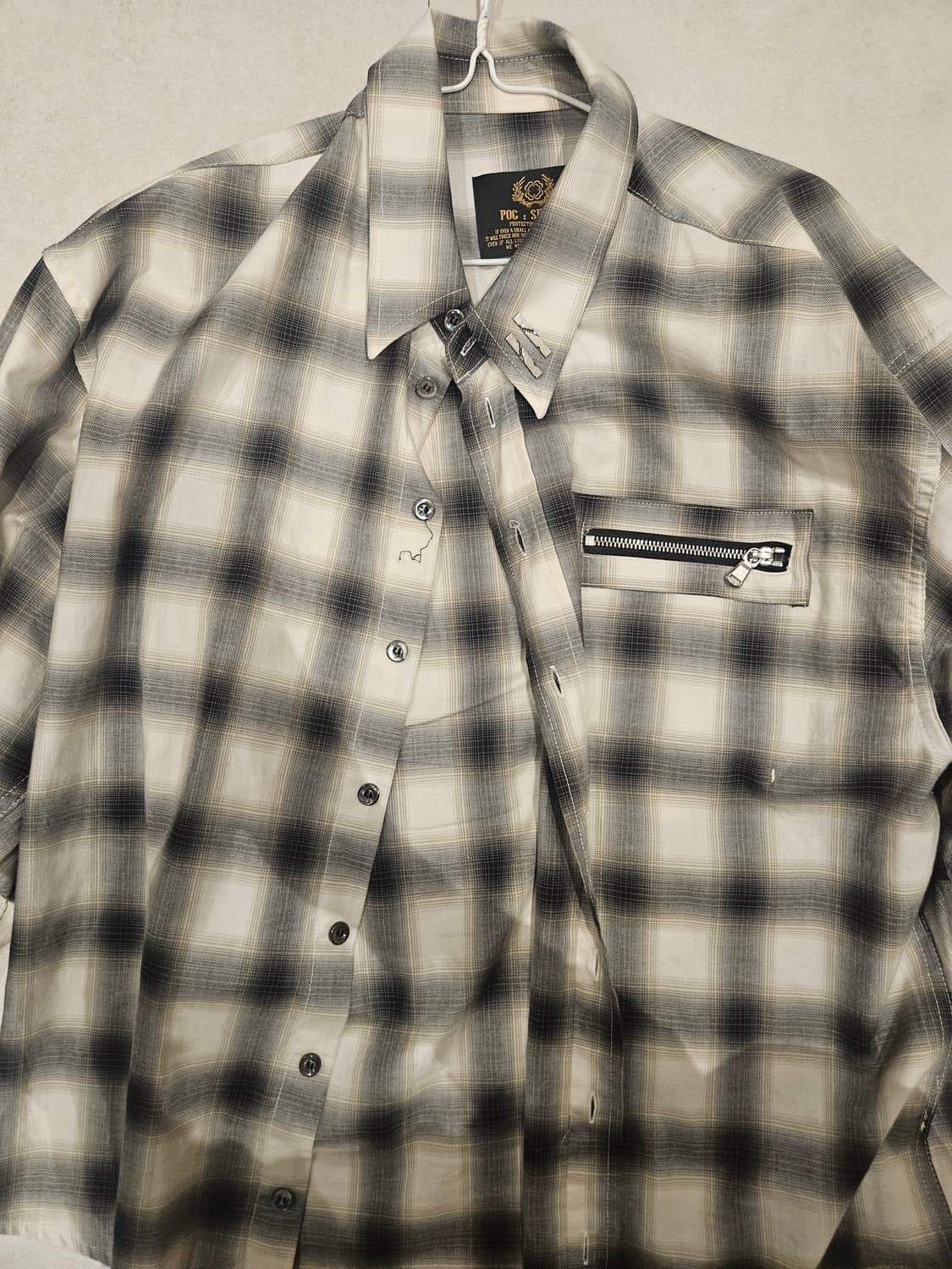 후디진호 MILITARY JAPAN COTTON CHECK SHIRT  상품이미지4