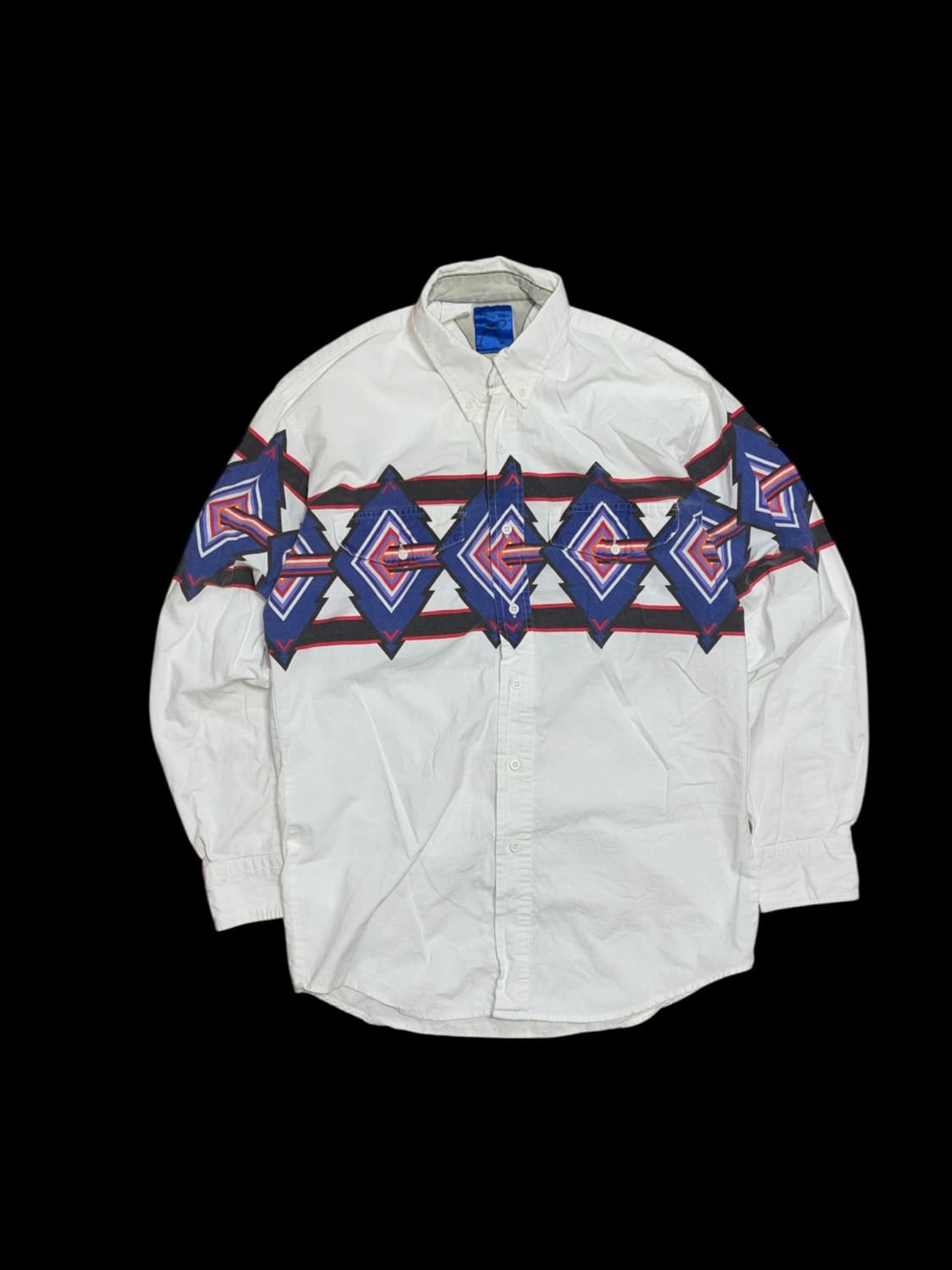 빈티지 인디언 아즈텍 패턴 웨스턴 셔츠 상품이미지1