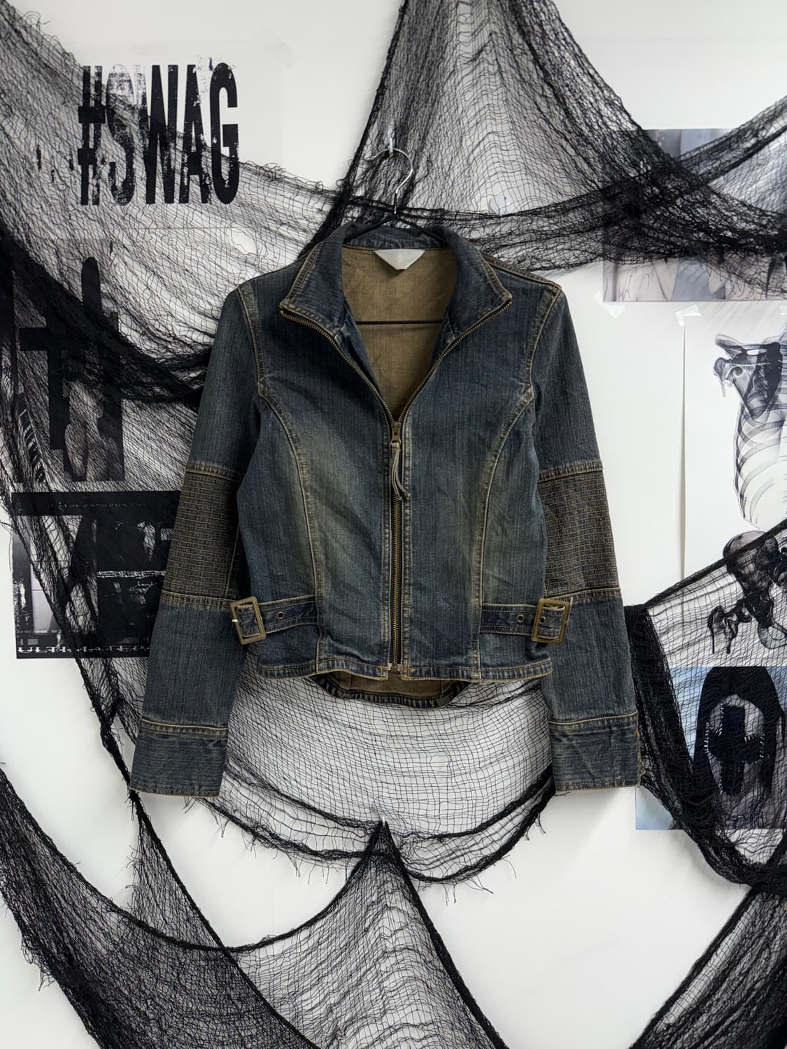 00s stitch denim jacket 상품이미지1