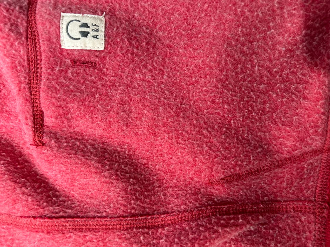 아베크롬비 피그먼트 핑크 기모후드 M 상품이미지5