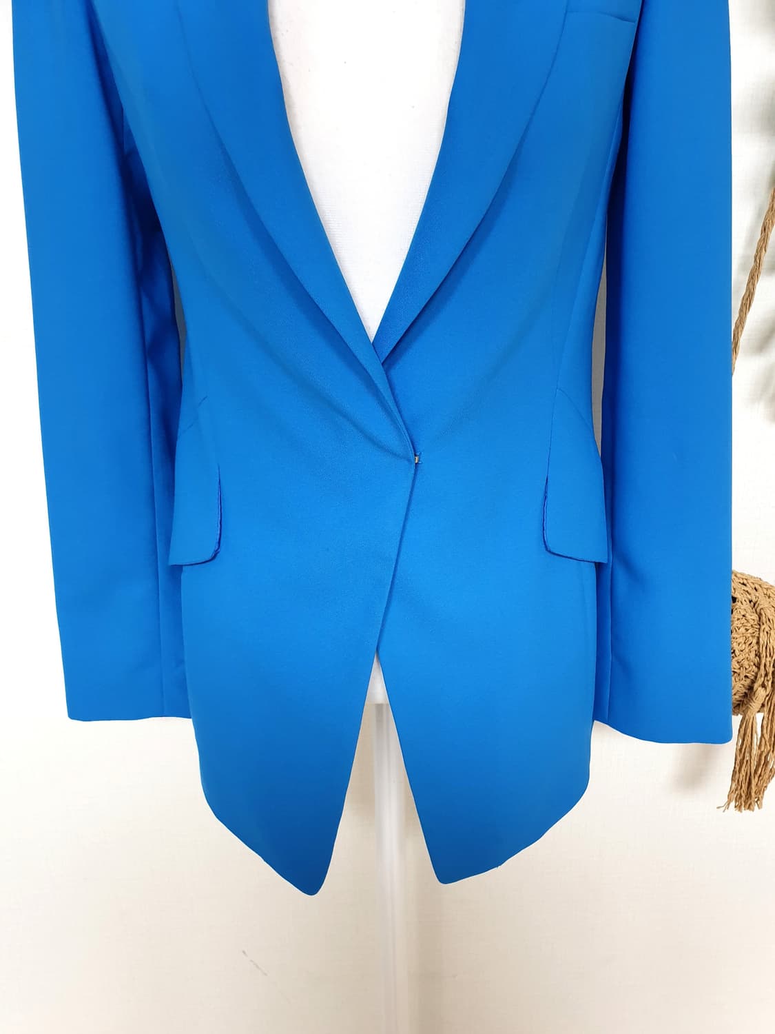JIGOTT 정품 카라 원버튼자켓 55 블루 상품이미지8