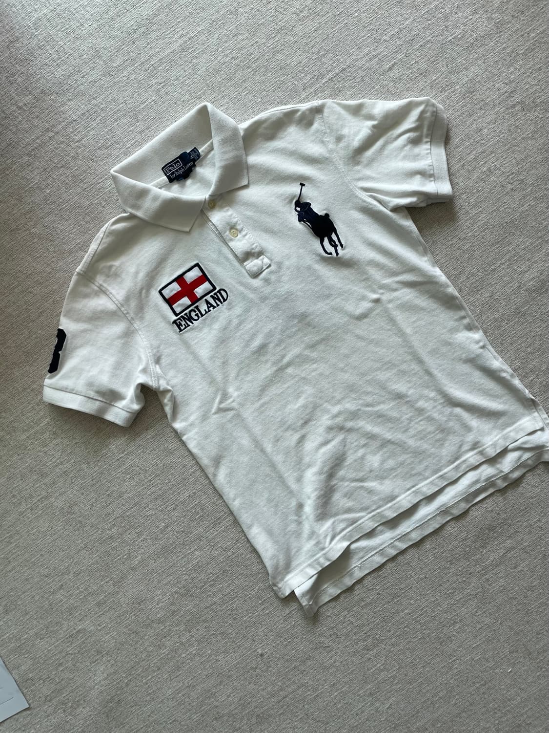 폴로 랄프로렌 빅포니 카라티 잉글랜드 화이트 #3 상품이미지3