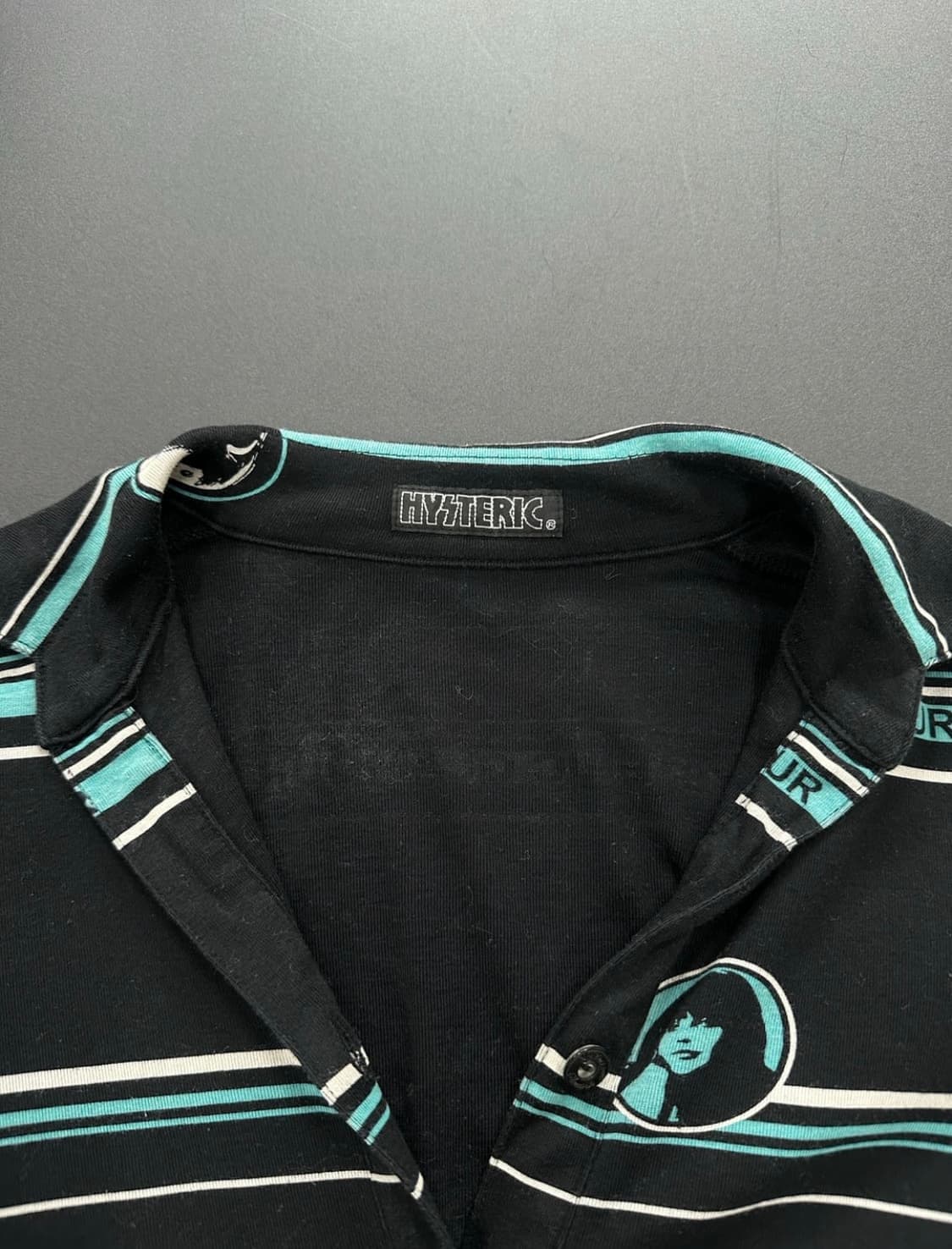 히스테릭글래머 히스걸 스트라이프 pk 버튼롱슬리브 상품이미지6