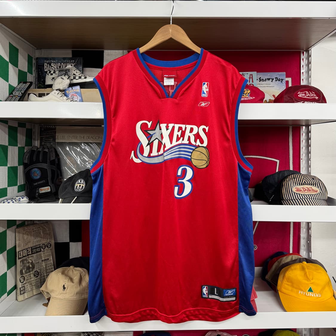 리복 NBA 필라델피아 76Ers 앨런 아이버슨 져지 (2XL) 상품이미지2