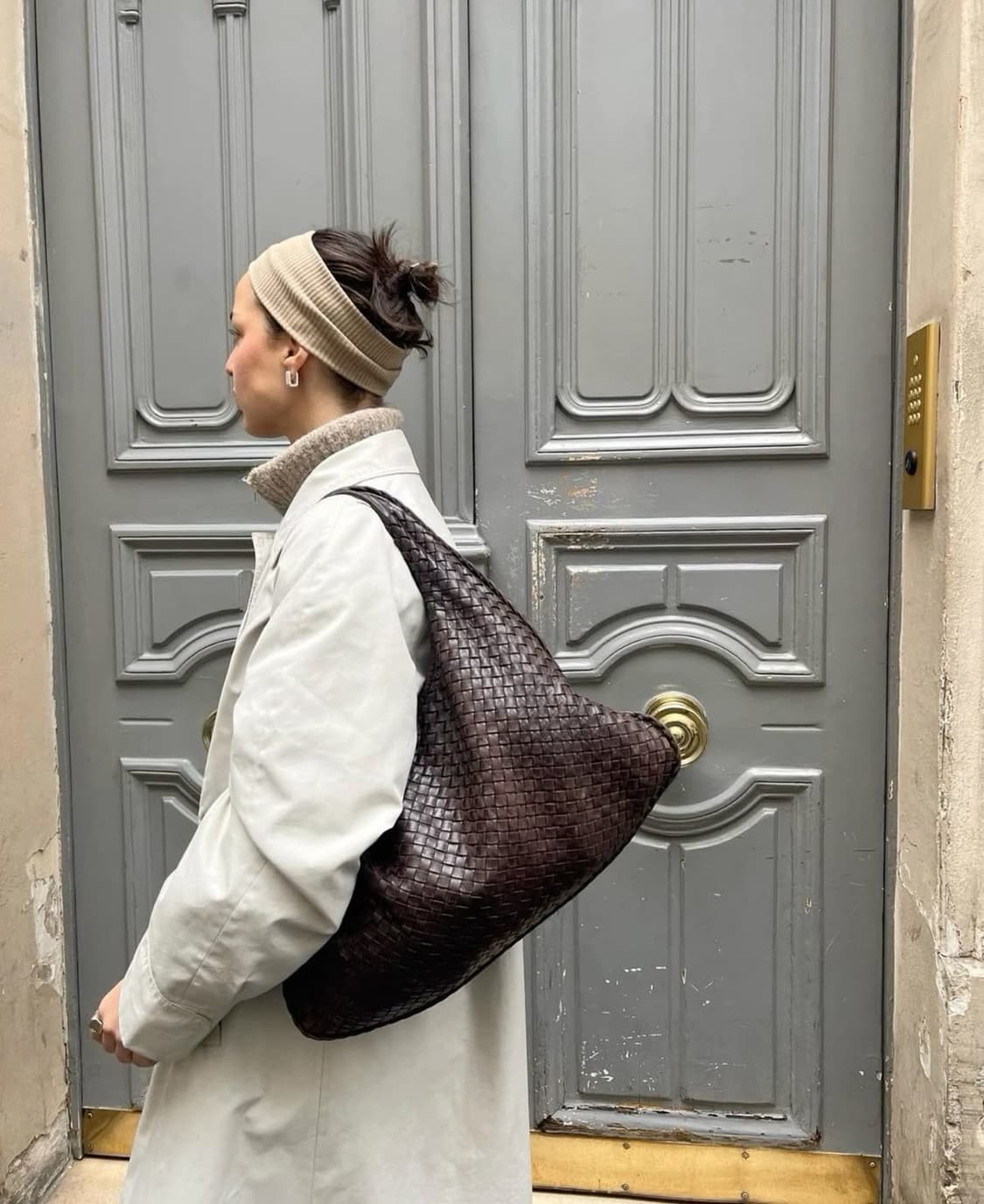 보테가베네타 인트레치아토 캄파나 호보백 라지 판매합니다. 상품이미지10