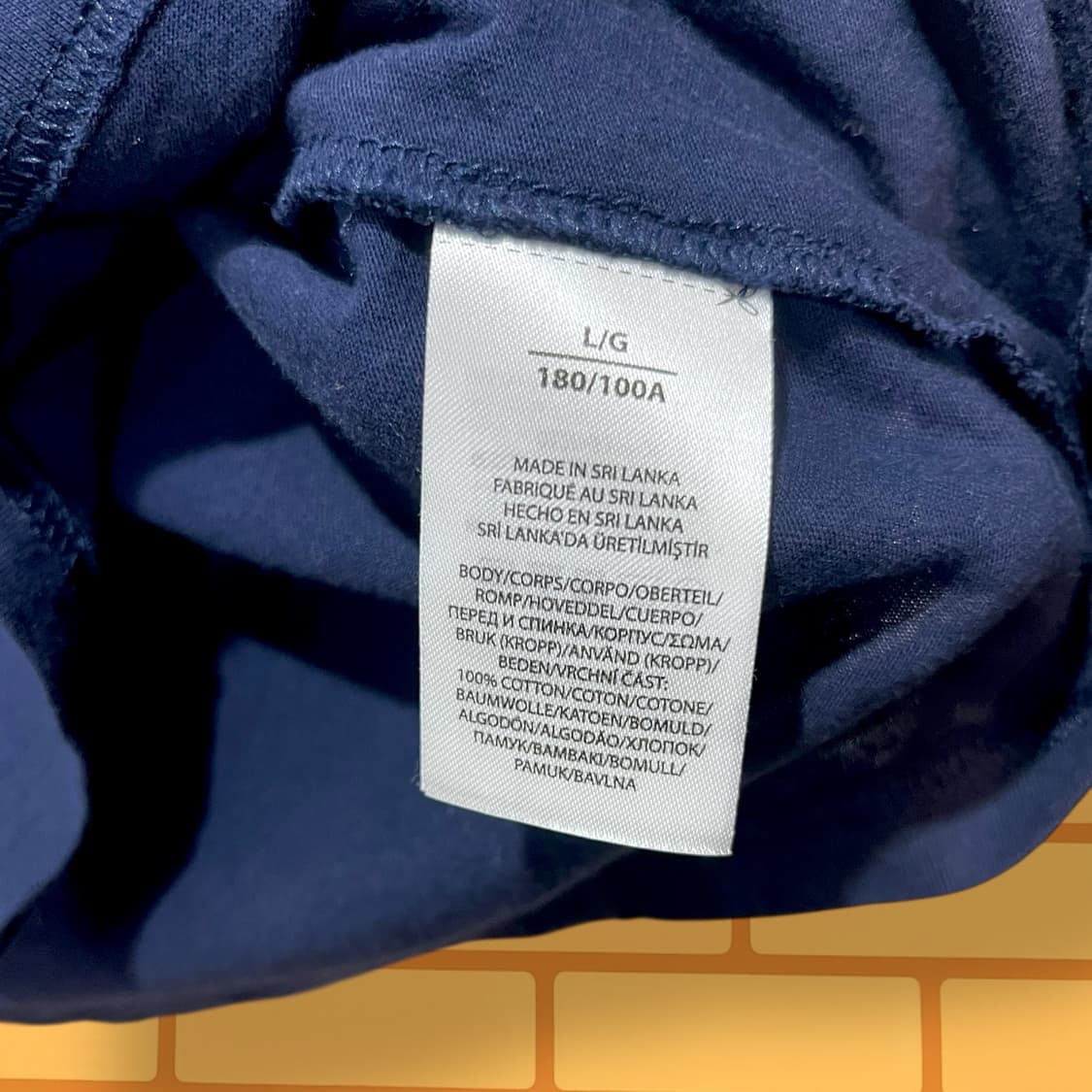 폴로 네이비 롱 슬리브 티 (M) 상품이미지5