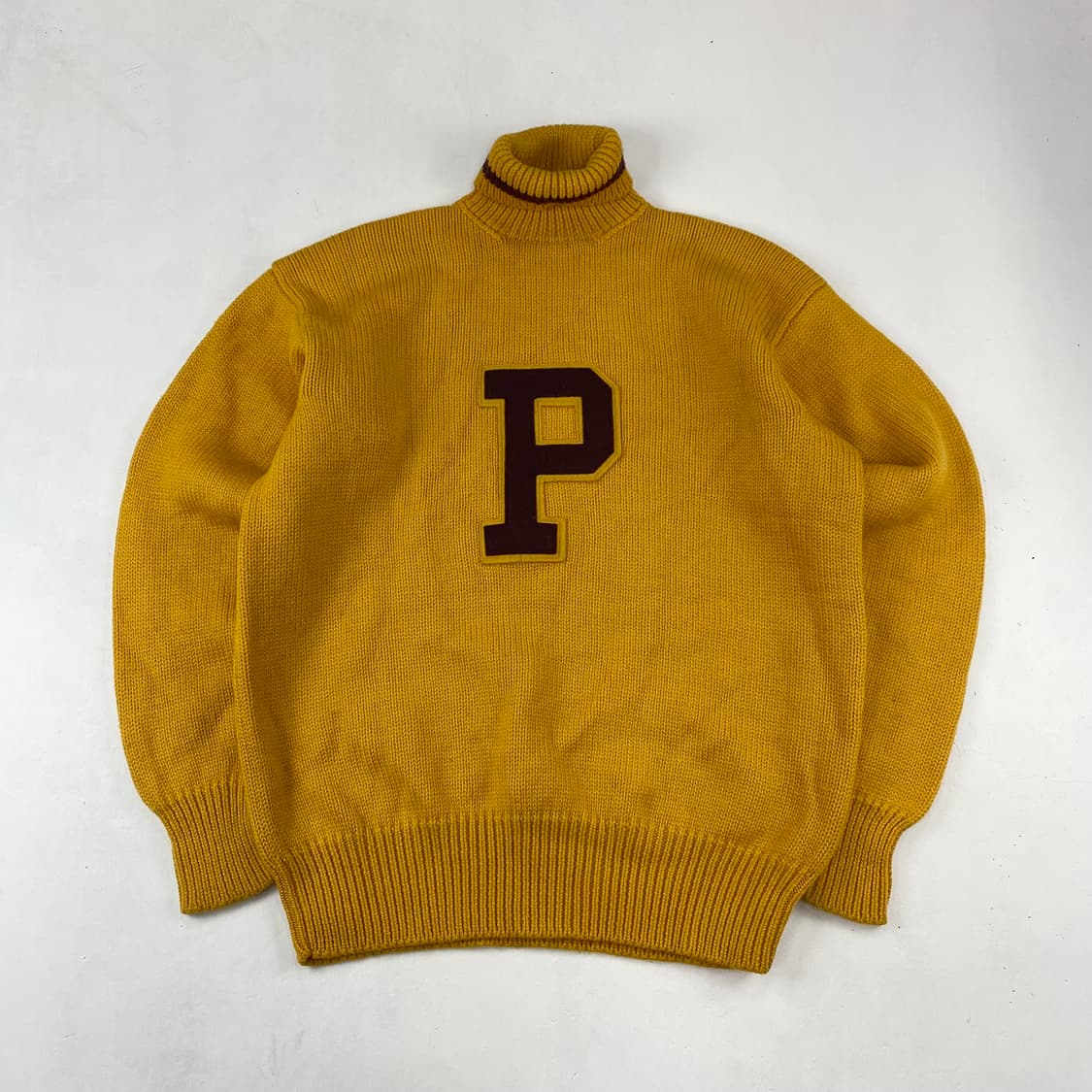 90s 폴로 자수 빅로고 울 폴라 니트(105) 상품이미지1