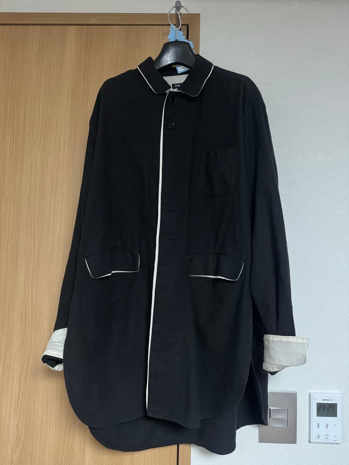 언더커버리즘 21aw 랩코트 아티잔 울린넨 혼방 코트 상품이미지2