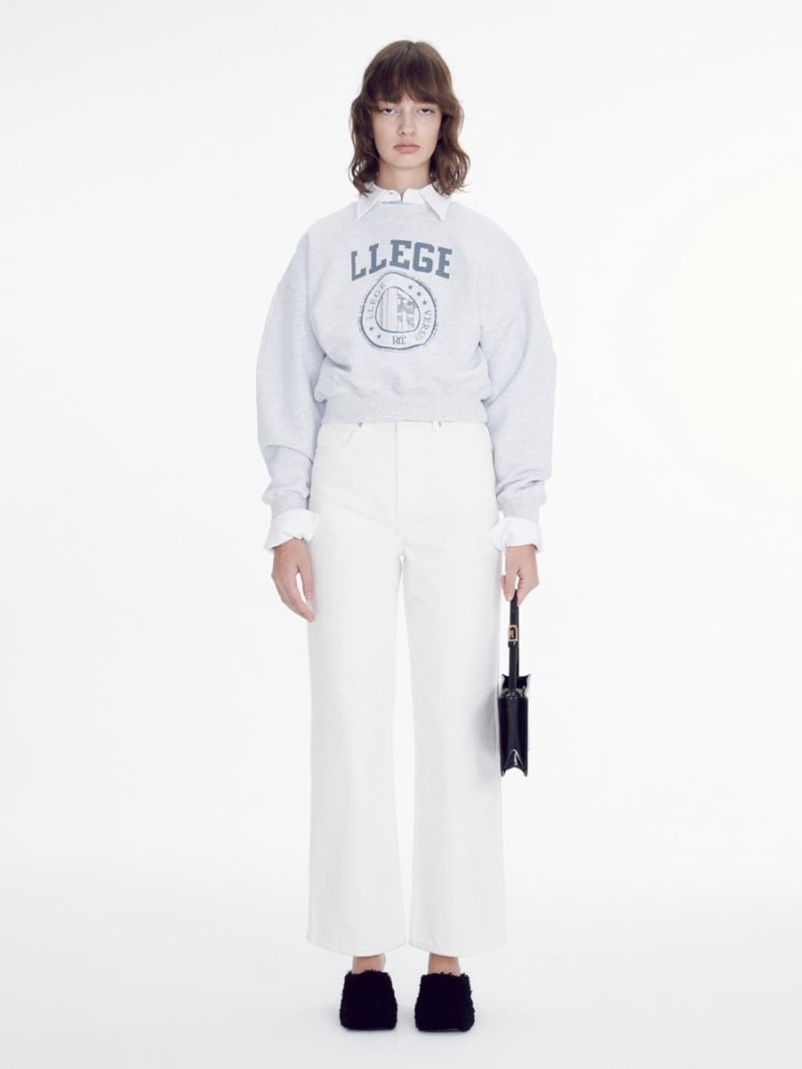 렉토 맨투맨 멜란지그레이 상품이미지1