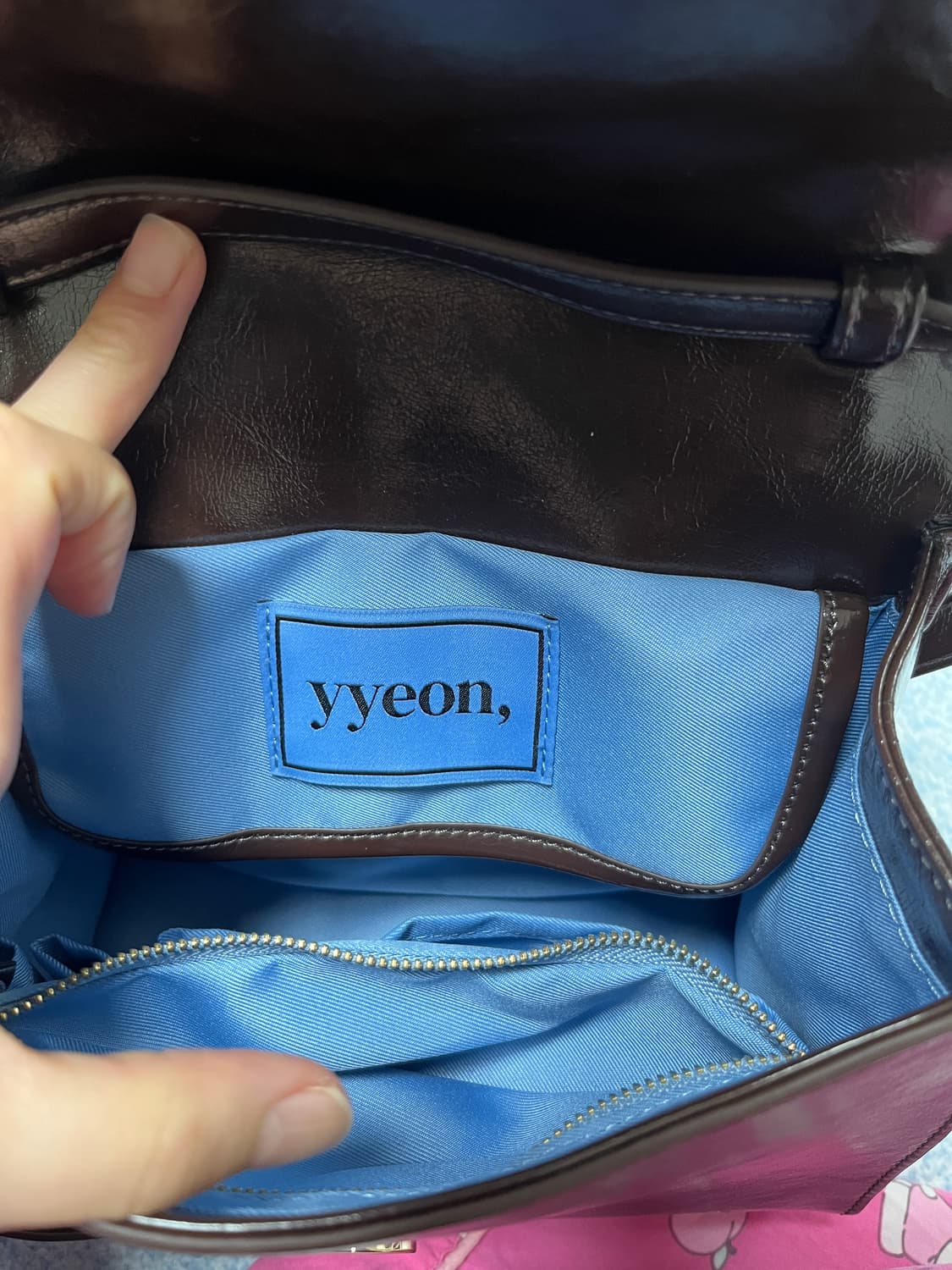 yyeon 비마이연 블루밍백 빈티지 브라운 상품이미지6