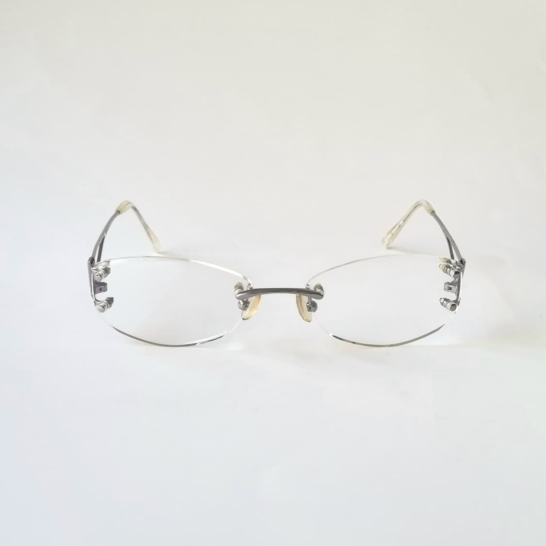 데드스탁 빈티지 오벌 무테 안경테 1566 상품이미지2