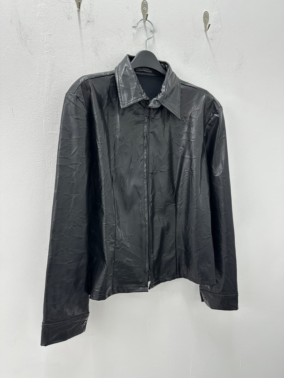 Vintage fake leather 2 way jacket 상품이미지5
