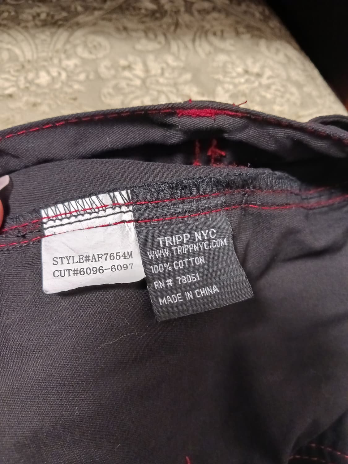 TRIPP NYC 스트라이프패턴 스트랩체인 와이드팬츠 상품이미지8