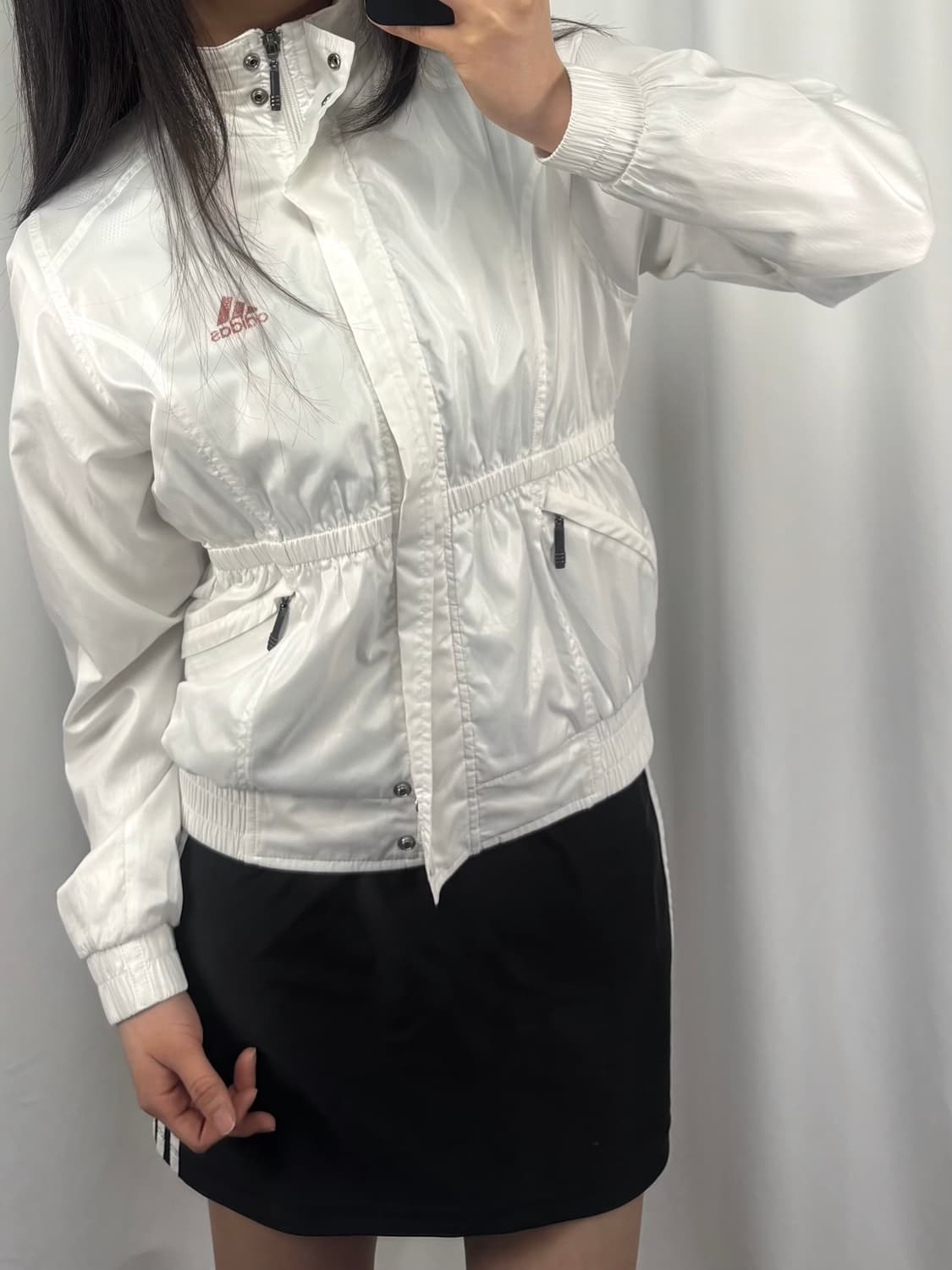 아디다스 화이트 바람막이 상품이미지2