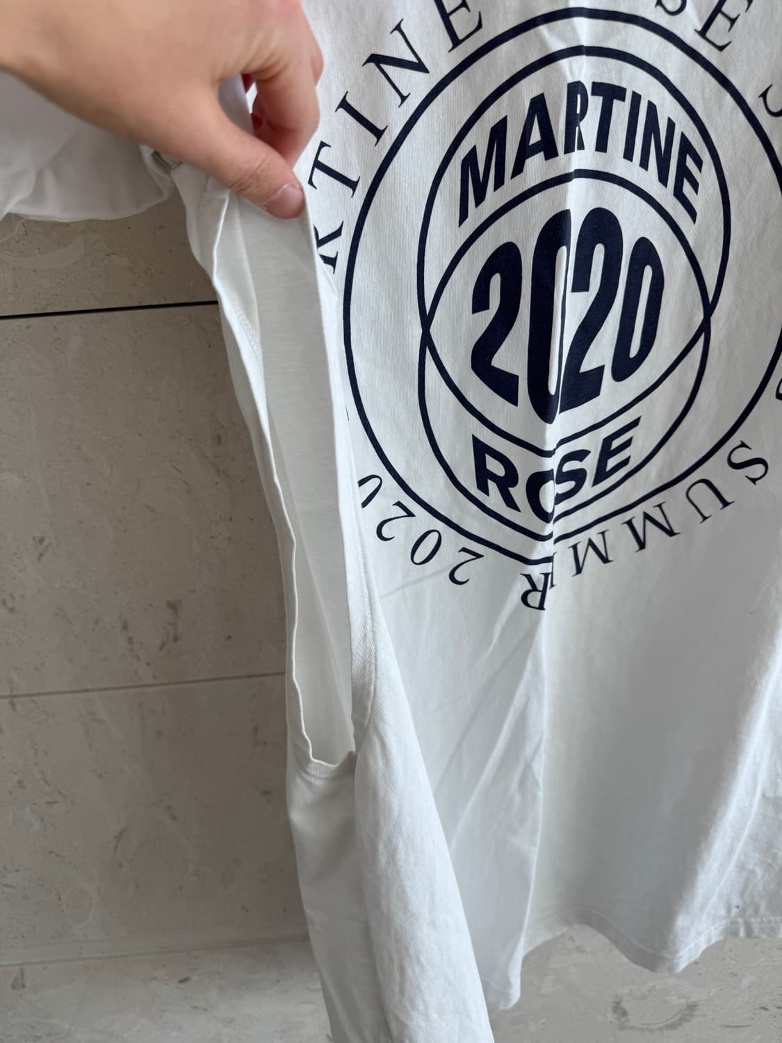 마틴로즈 Martine Rose 투웨이 티셔츠 화이트 남여공용 S 상품이미지6