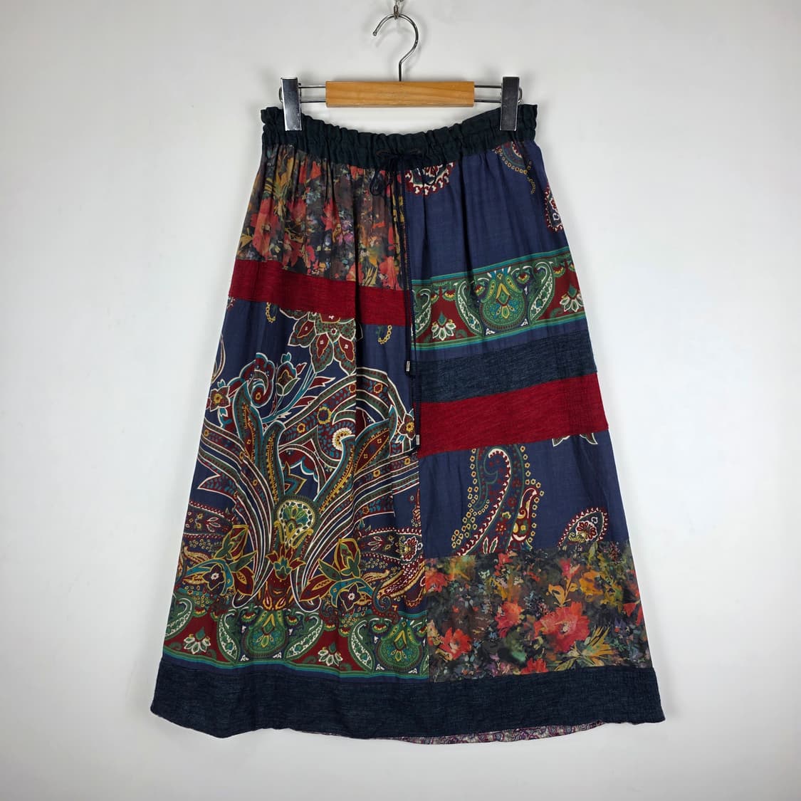 jean nassaus california 보헤미안 패치워크 롱스커트 상품이미지1