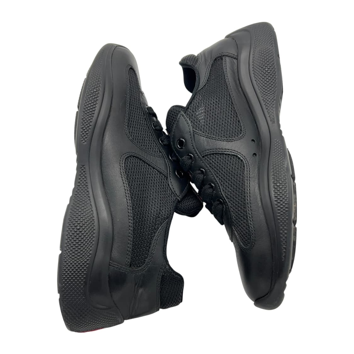 240 W 프라다 스포츠 뉴 아메라카컵 스니커즈 블랙 (EU37) 상품이미지2