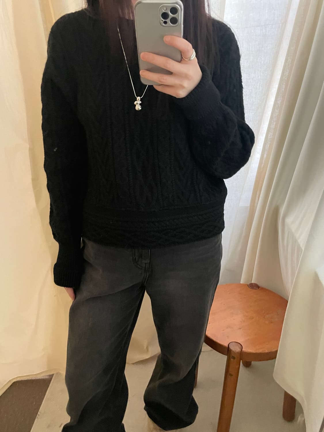 vintage black twisted knitwear 상품이미지10