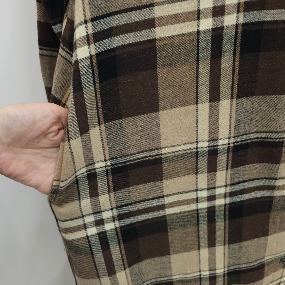 Marilyn 
체크 패턴 롱셔츠 원피스 빅사이즈 상품이미지5