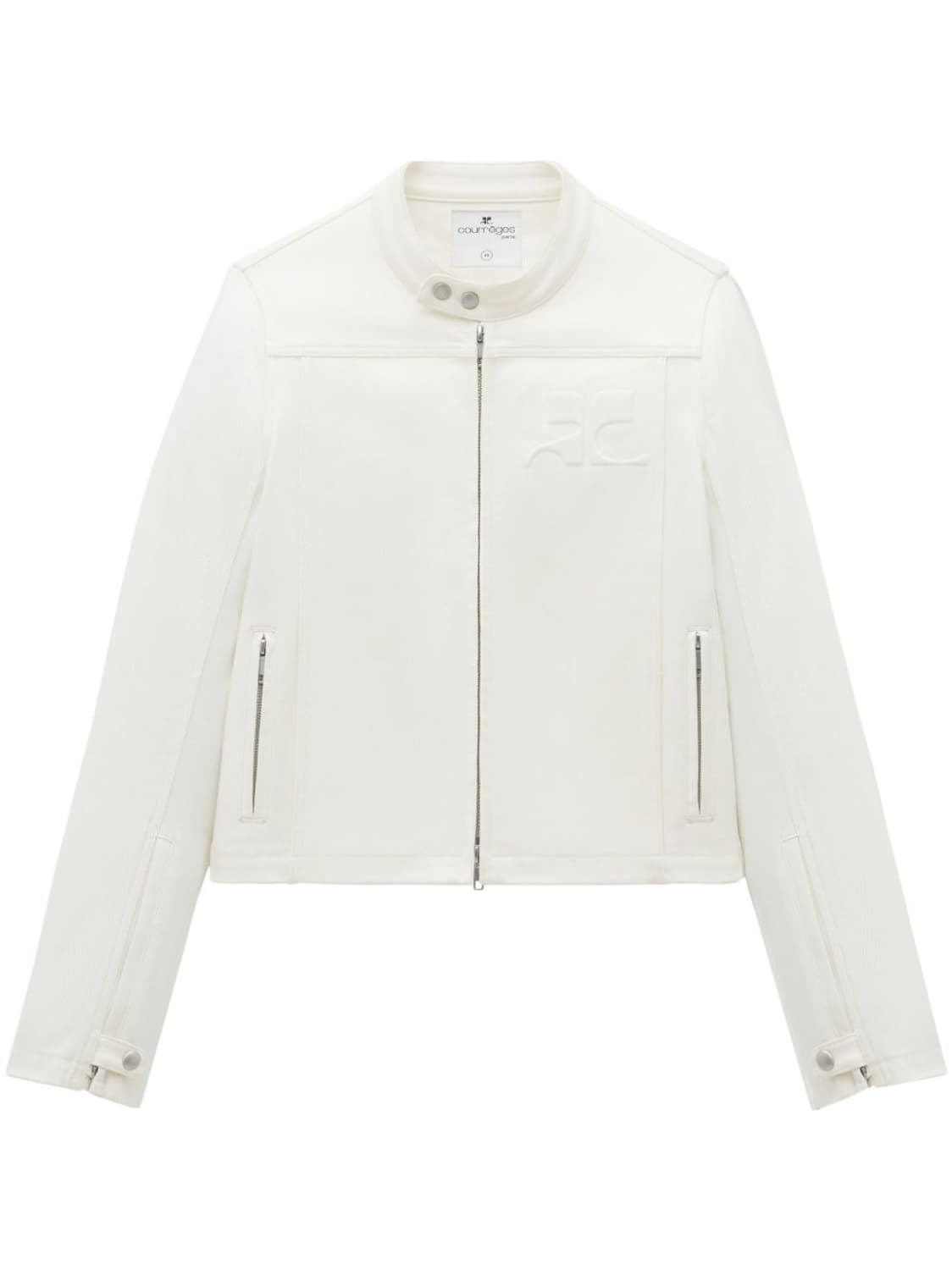 1회착 꾸레쥬 코튼 바이커 자켓 상품이미지1