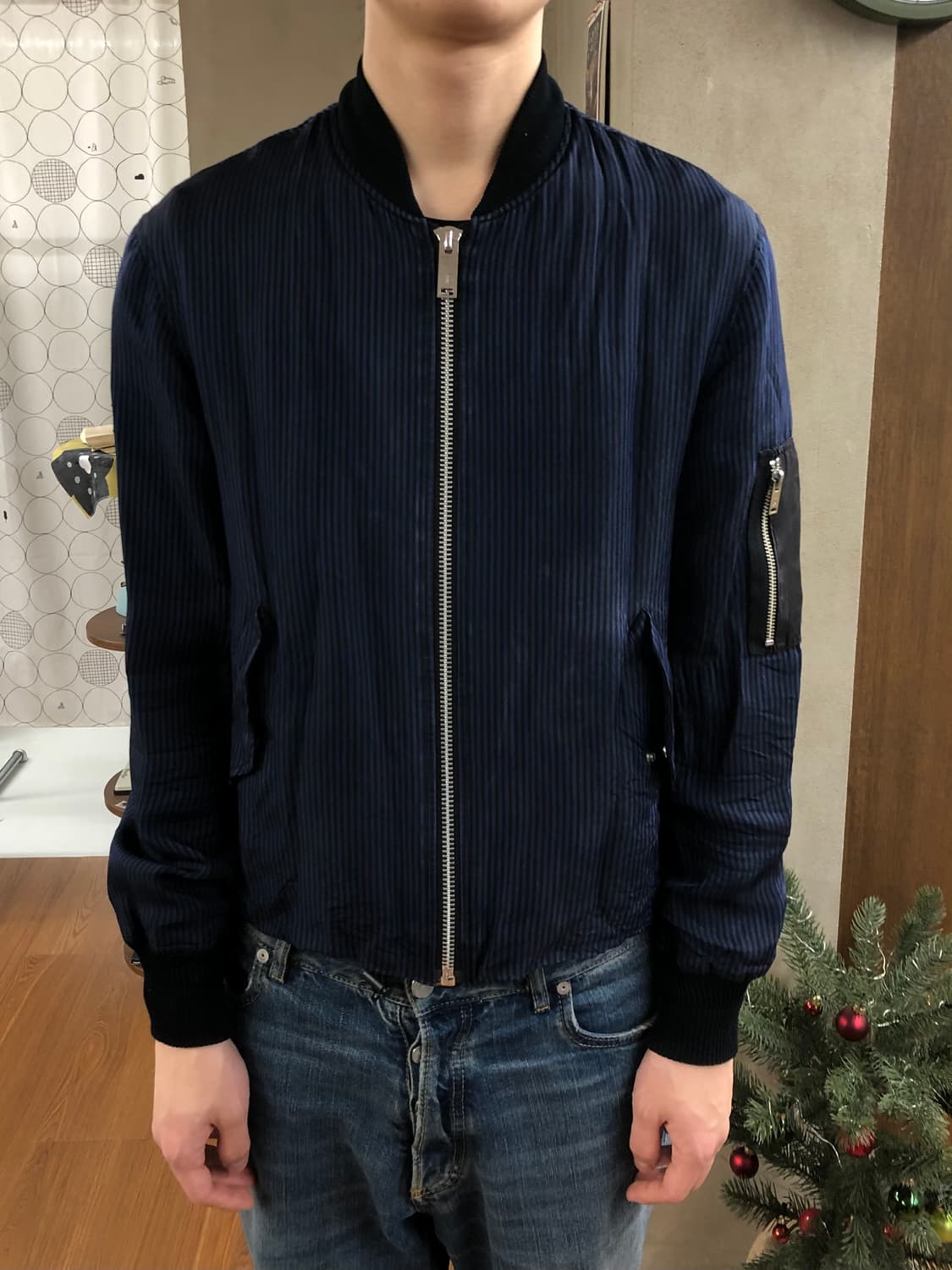 Johnlawrence sullivan 스트라이프 ma1자켓 34 상품이미지1