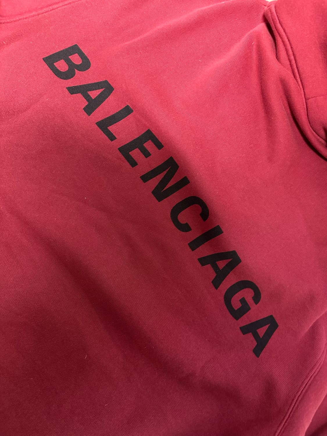 발렌시아가 후드 빨간색 M사이즈 상품이미지1