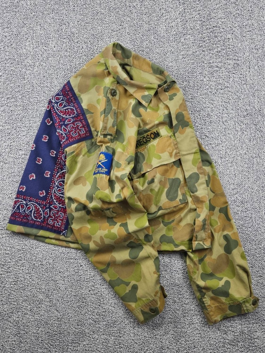 호주군 DPCU 덕헌터 필드 셔츠 자켓 커스텀 (L추정) / 11884 상품이미지5