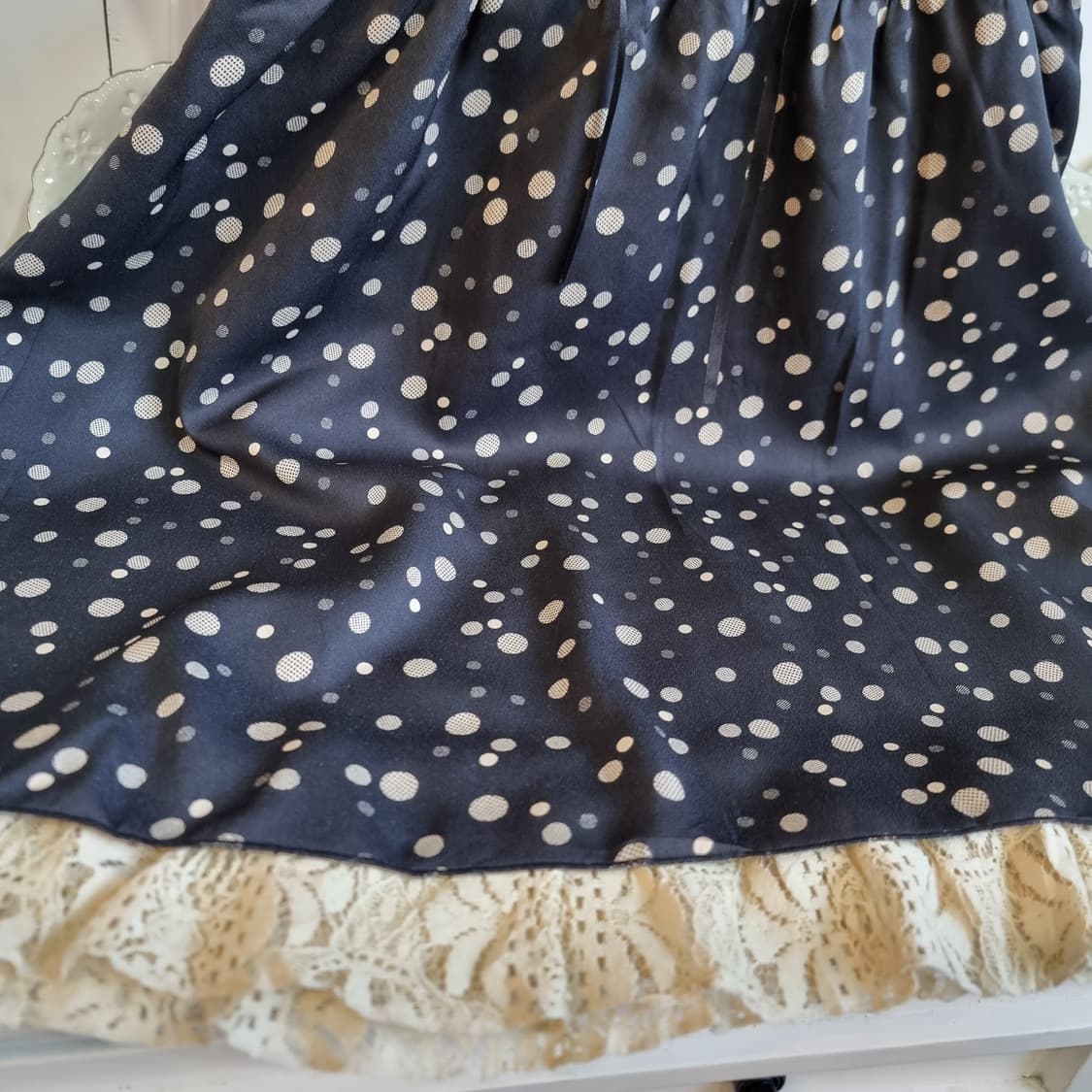 엑시즈팜(axes femme) 블랙 도트원피스 상품이미지4