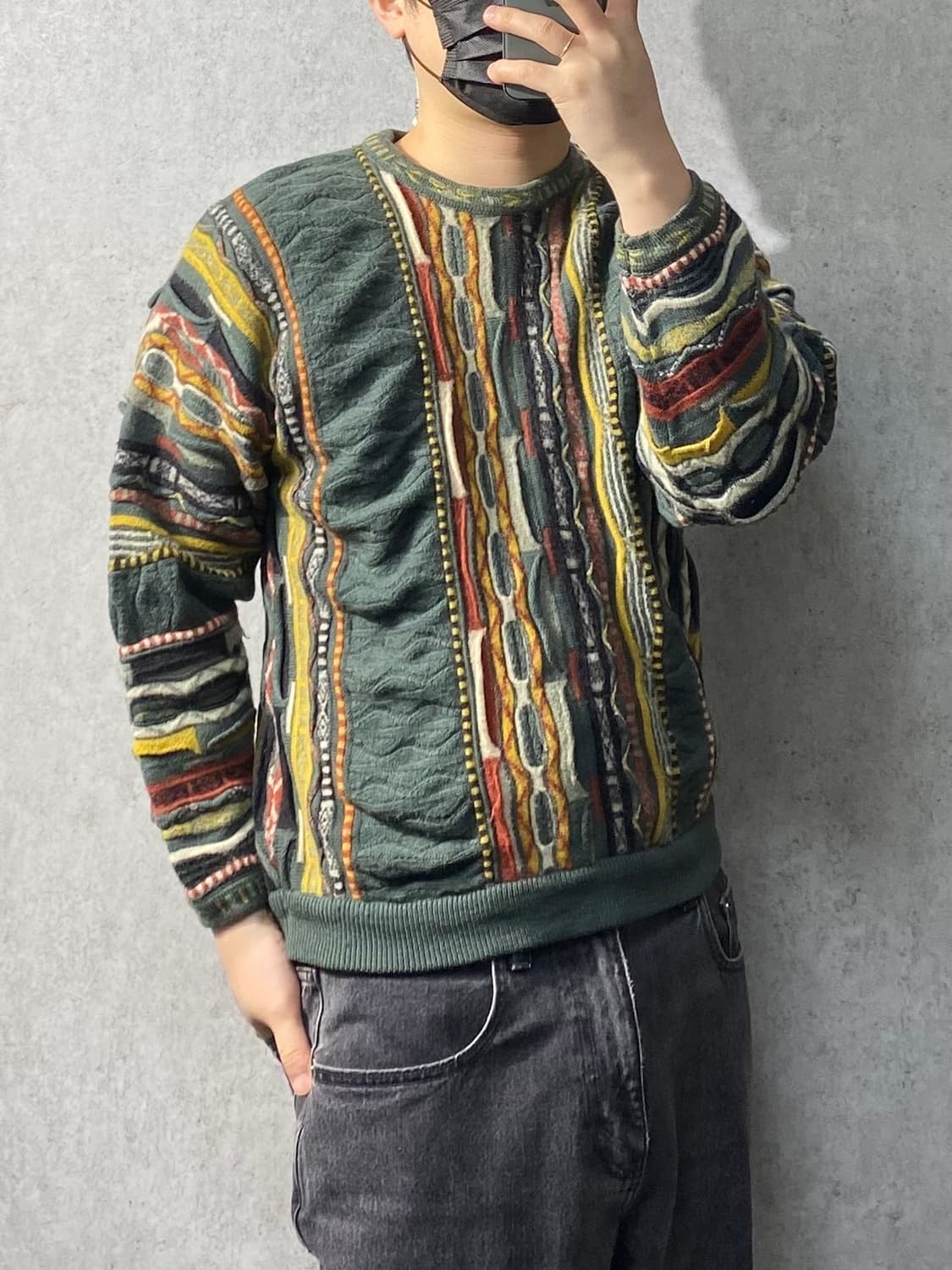 [M-L] 90s MEEROO 오스트레일리아 빈티지 케이블니트 상품이미지6