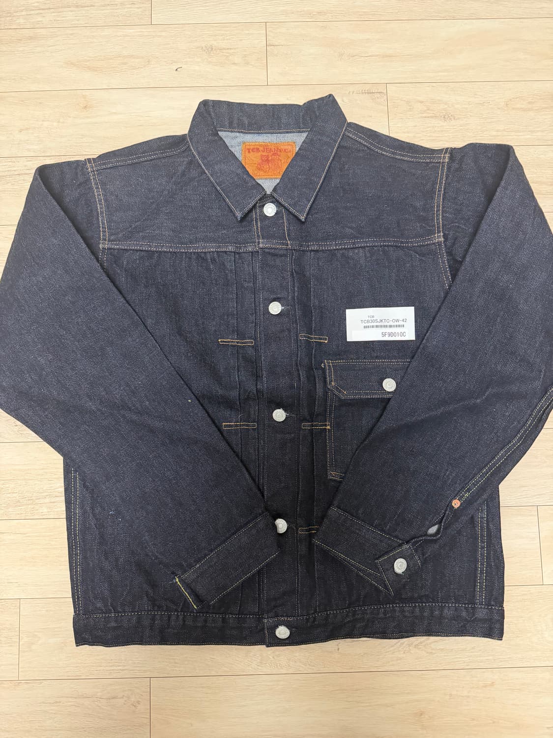 Tcb jeans 30s 1세대 데님자켓 원워시 42사이즈 새제품 상품이미지1