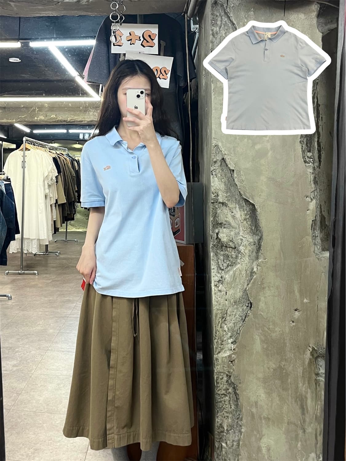 라코스테 반팔 카라티 스카이블루 L #csz4052 상품이미지1