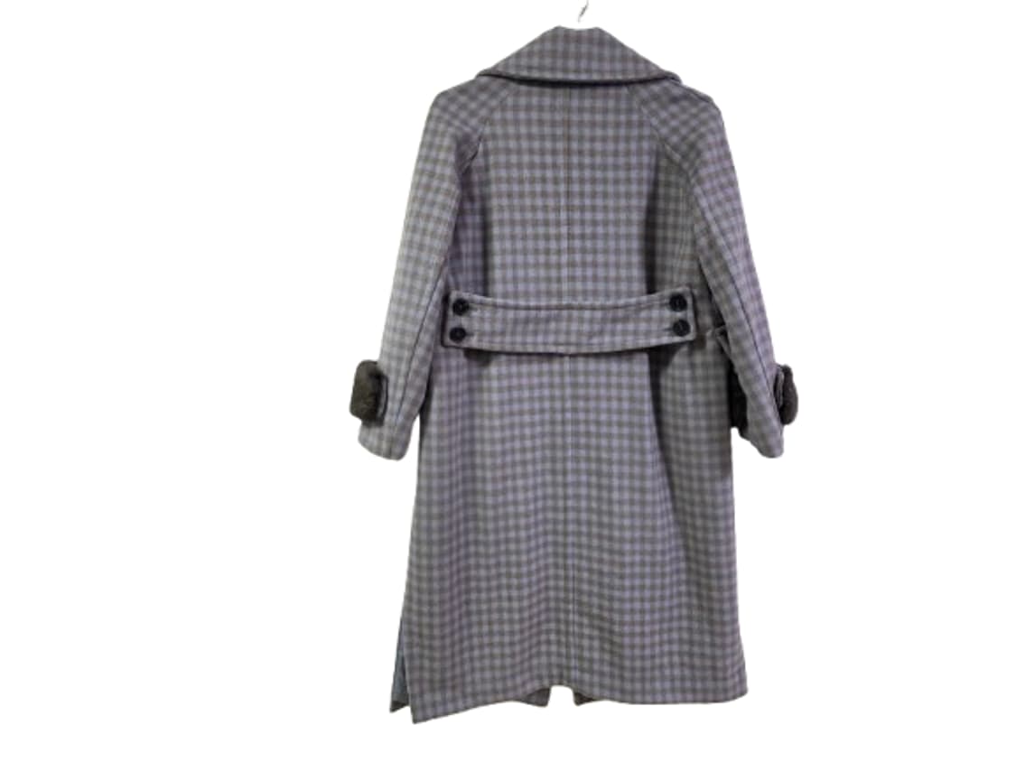 매장판 크리스찬라크르와 심플 울혼방 롱코트 여성 M 상품이미지2