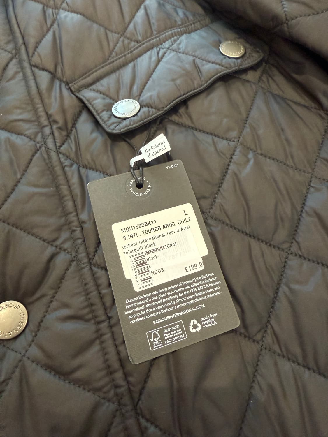 바버 아리엘 자켓 L 상품이미지6