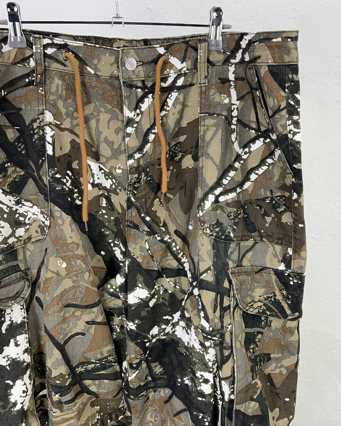 재패니즈 빈티지 리얼 트리 커브드 스트링 카고 팬츠 상품이미지3