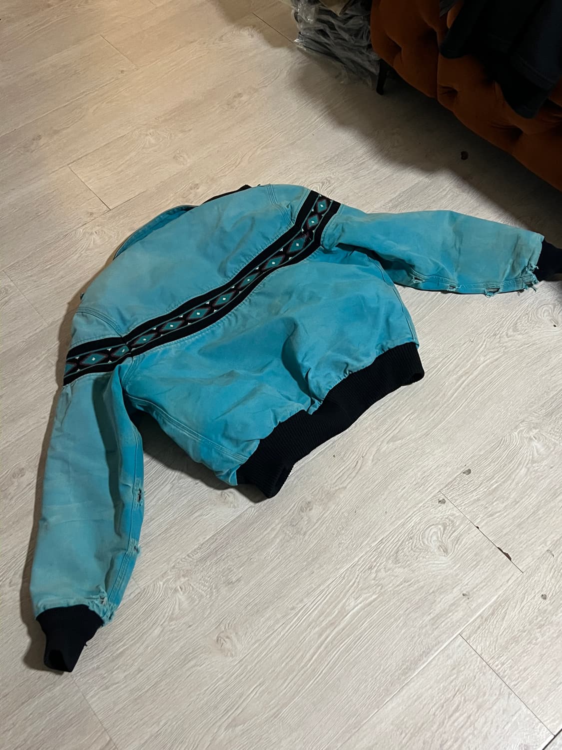 90s 칼하트 아즈텍 JQ441 터콰이즈 105 상품이미지2