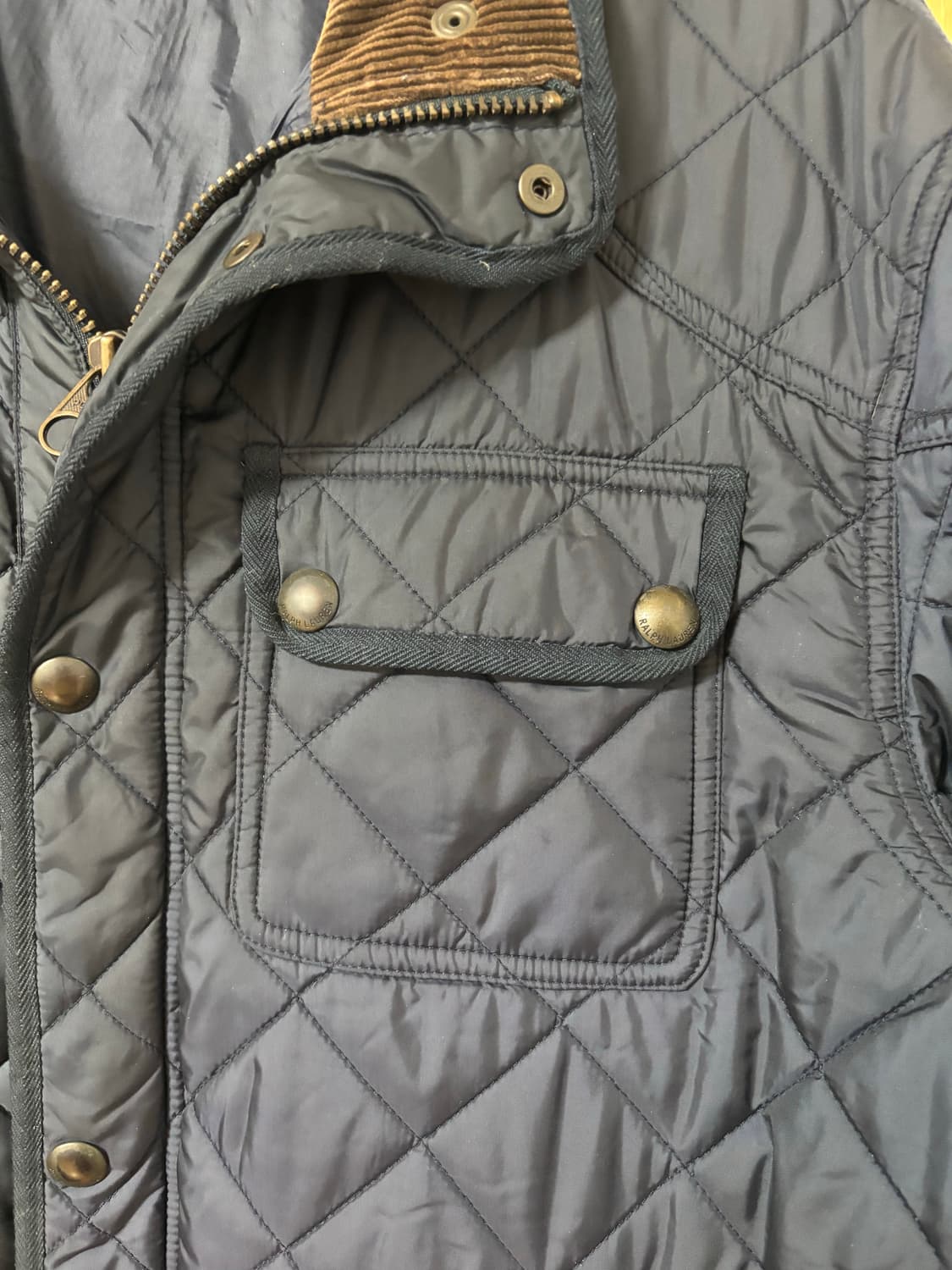 폴로 랄프로렌 네이비 퀼팅 자켓 XXL 상품이미지4