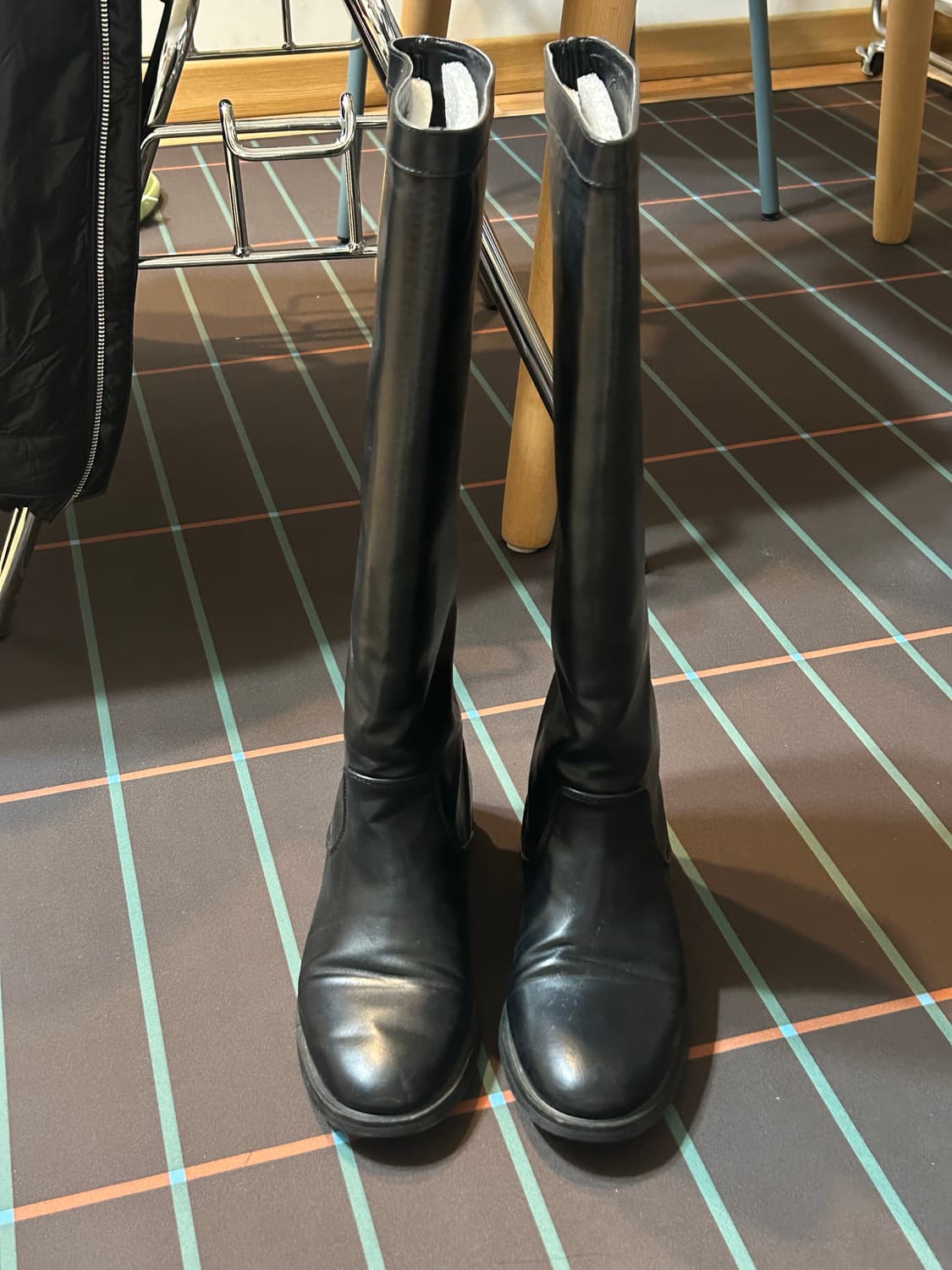 nuus 블랙 롱부츠 240 상품이미지4