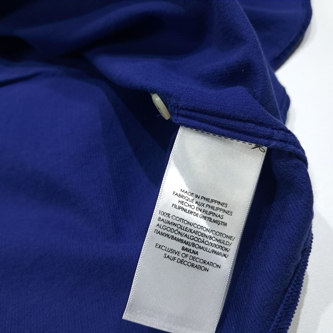 CL797 L 폴로 00s 파인웨일 로얄블루 핀코듀로이 셔츠 남방 상품이미지5