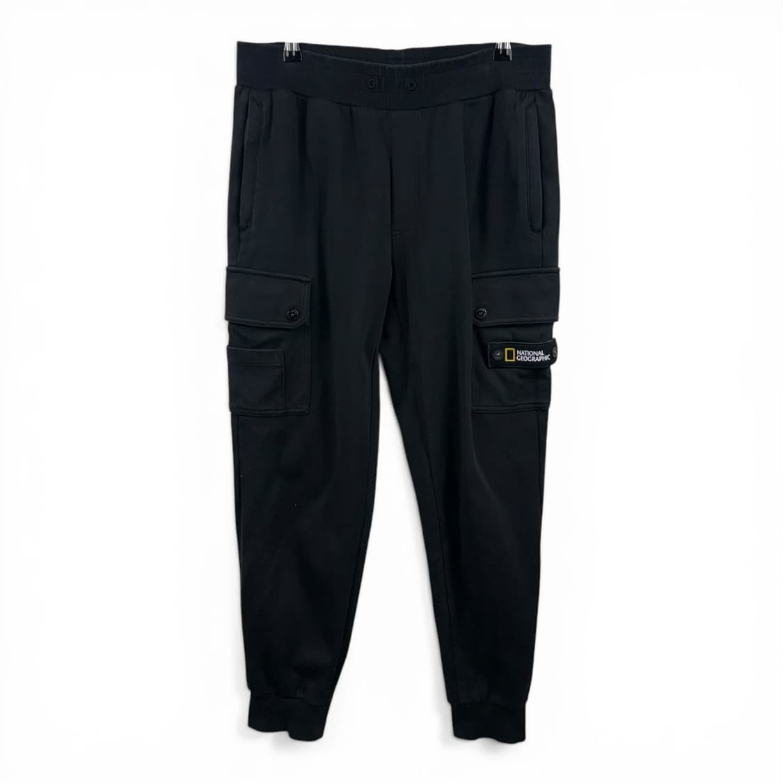 (M) 내셔널지오그래픽 카고 스웻 조거 팬츠 블랙 상품이미지1