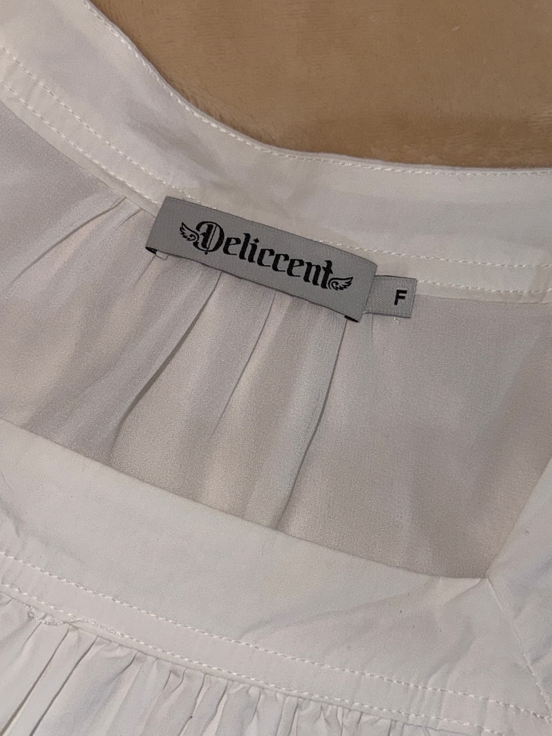 델리센트 스퀘어 티어드 반팔 원피스 / 미착용 상품이미지3