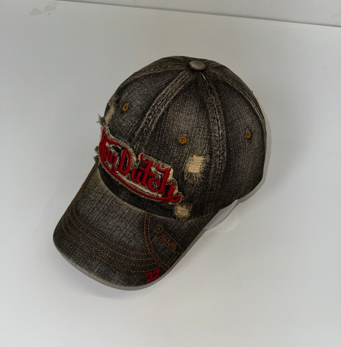 본더치 데미지 흑청 볼캡 상품이미지2