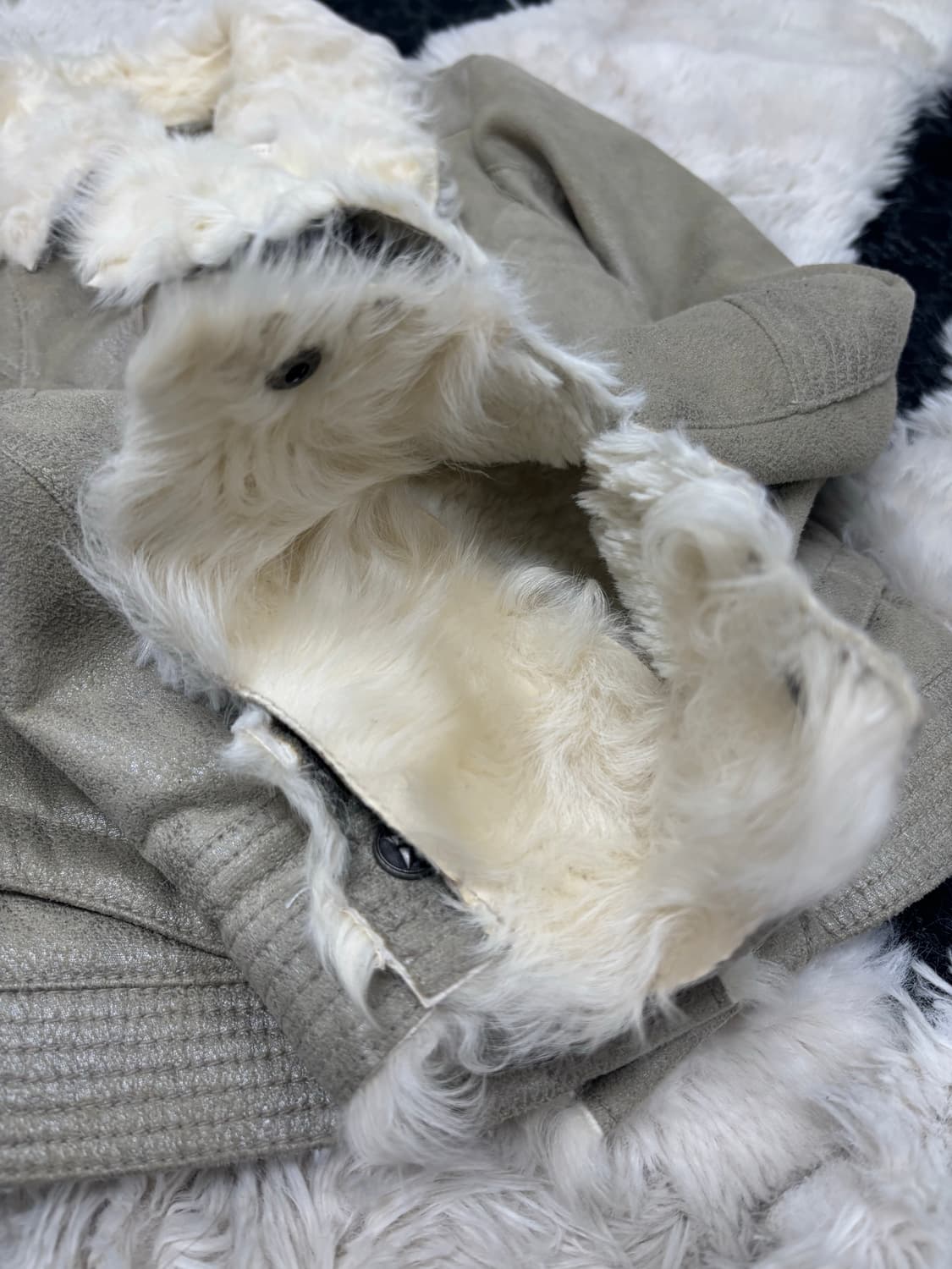 [00s] Fur Trimming Side Zip Detail Jacke 상품이미지3