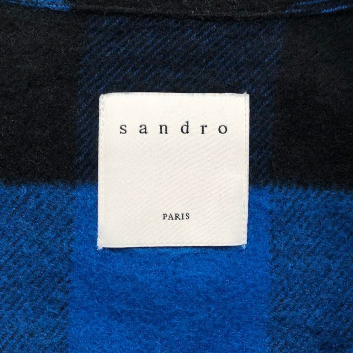 산드로옴므 체크 셔츠자켓/남성L 상품이미지4