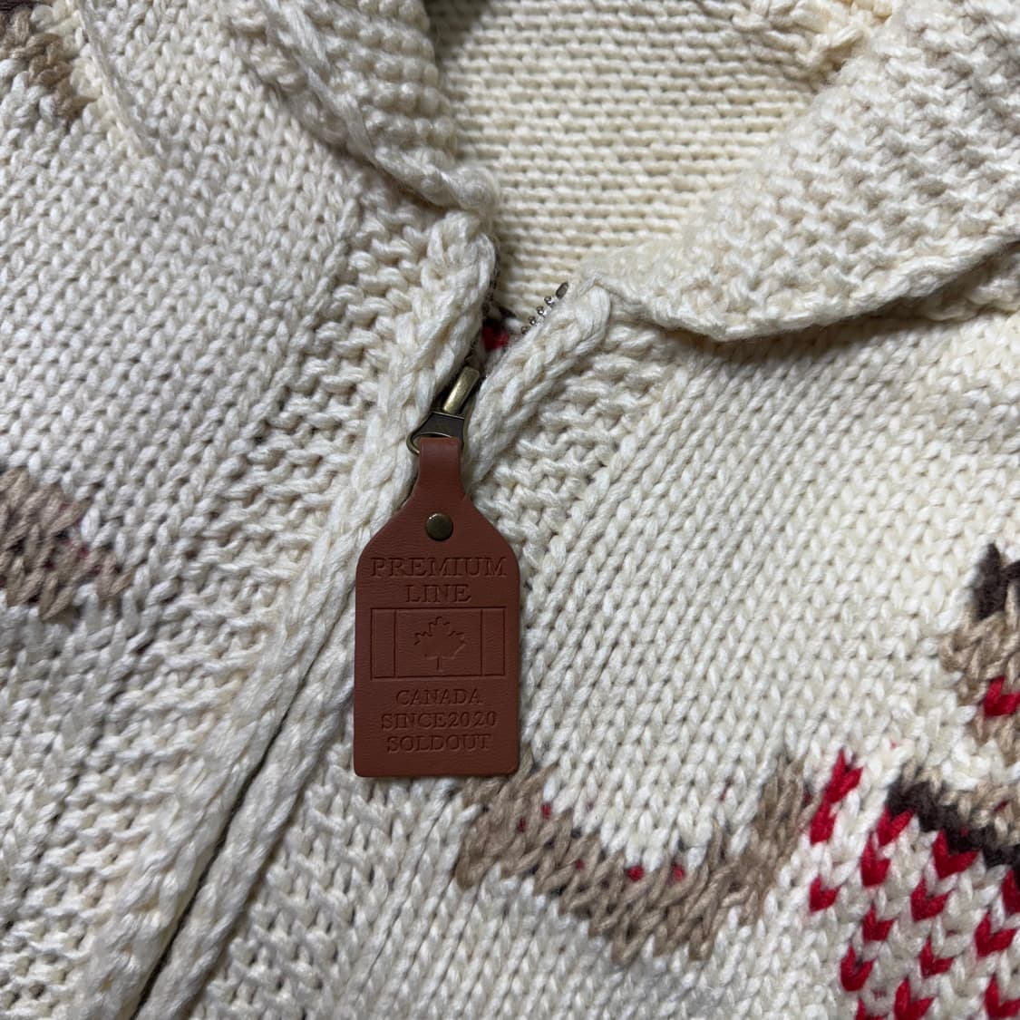 (새상품) 코위찬 니트 집업 상품이미지3