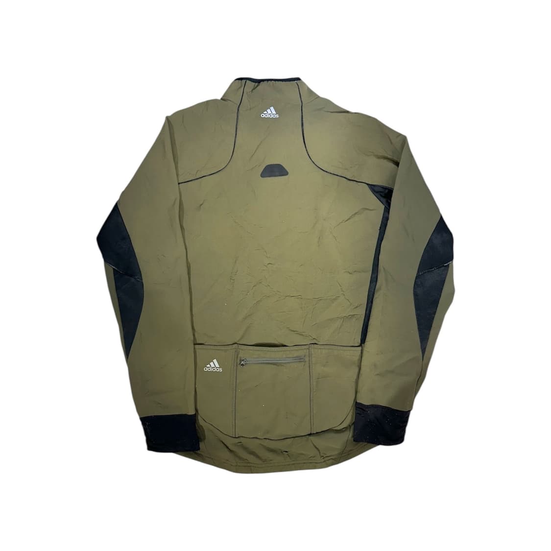00s 아디다스 카키 블랙 바람막이 자켓 M 상품이미지6