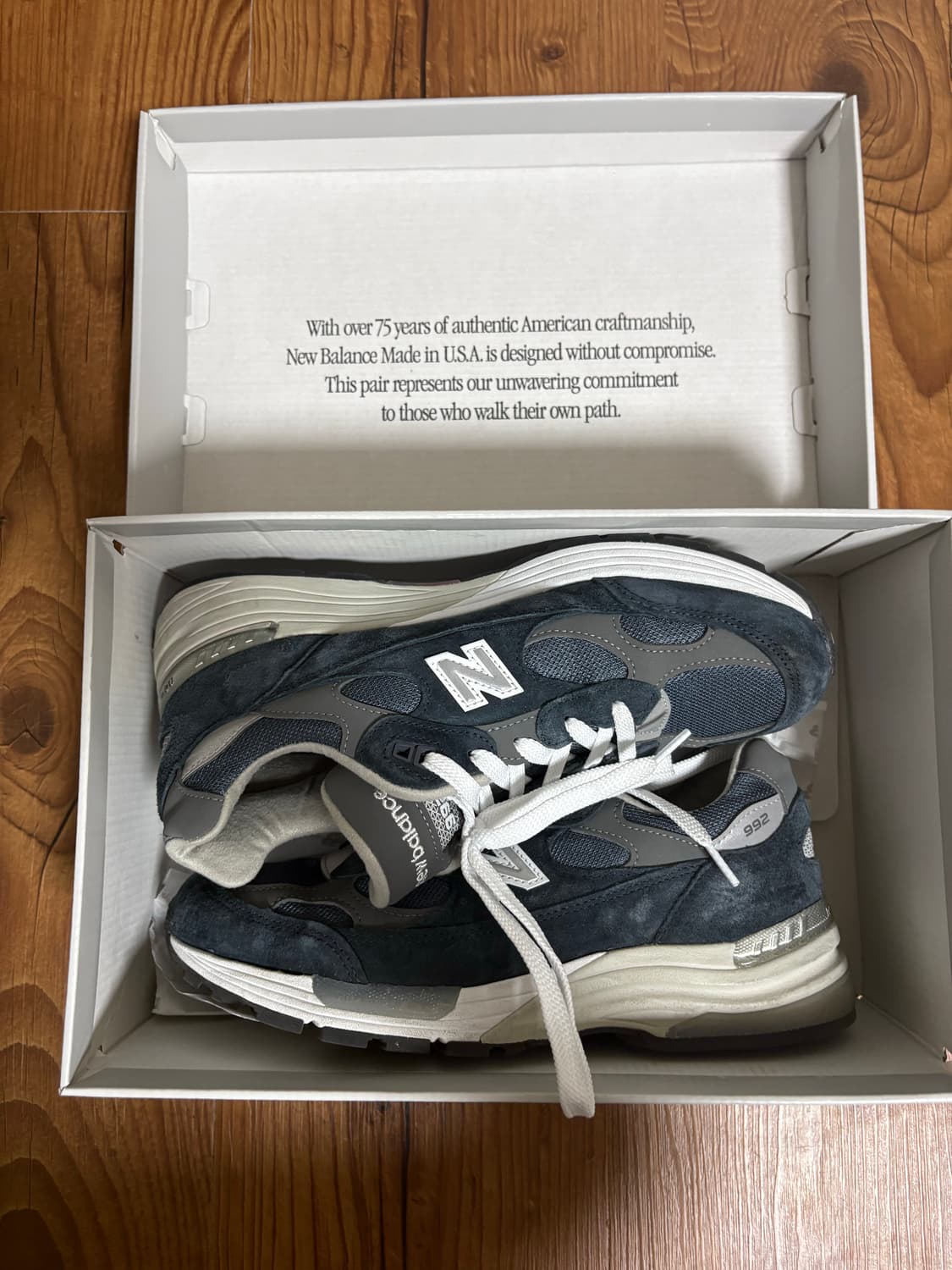 [260] 뉴발란스 992 메이드 인 USA 코어 네이비 상품이미지2